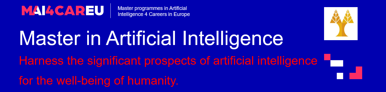 MSc Artificial Intelligence at the University of Cyprus Application submission open until the 31st May 2023